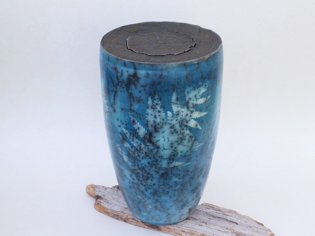 Cyanotypie auf Keramik